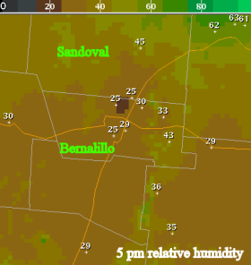 graphic of RH at 5pm