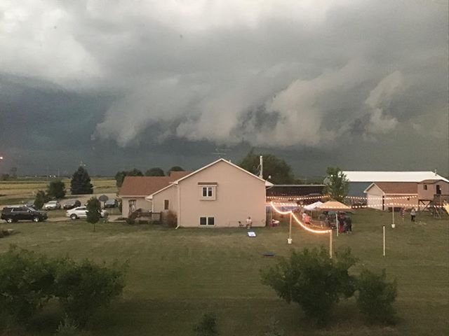 Map of the Derecho movement from Utah to North Dakota