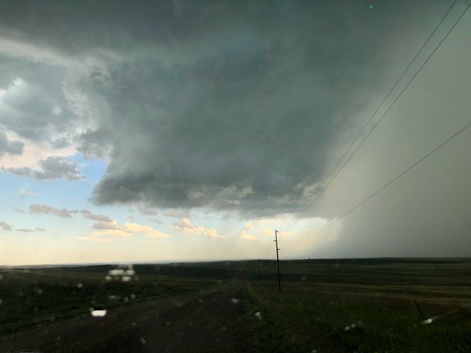 View of the June 7, 2020 storm reports over South Dakota