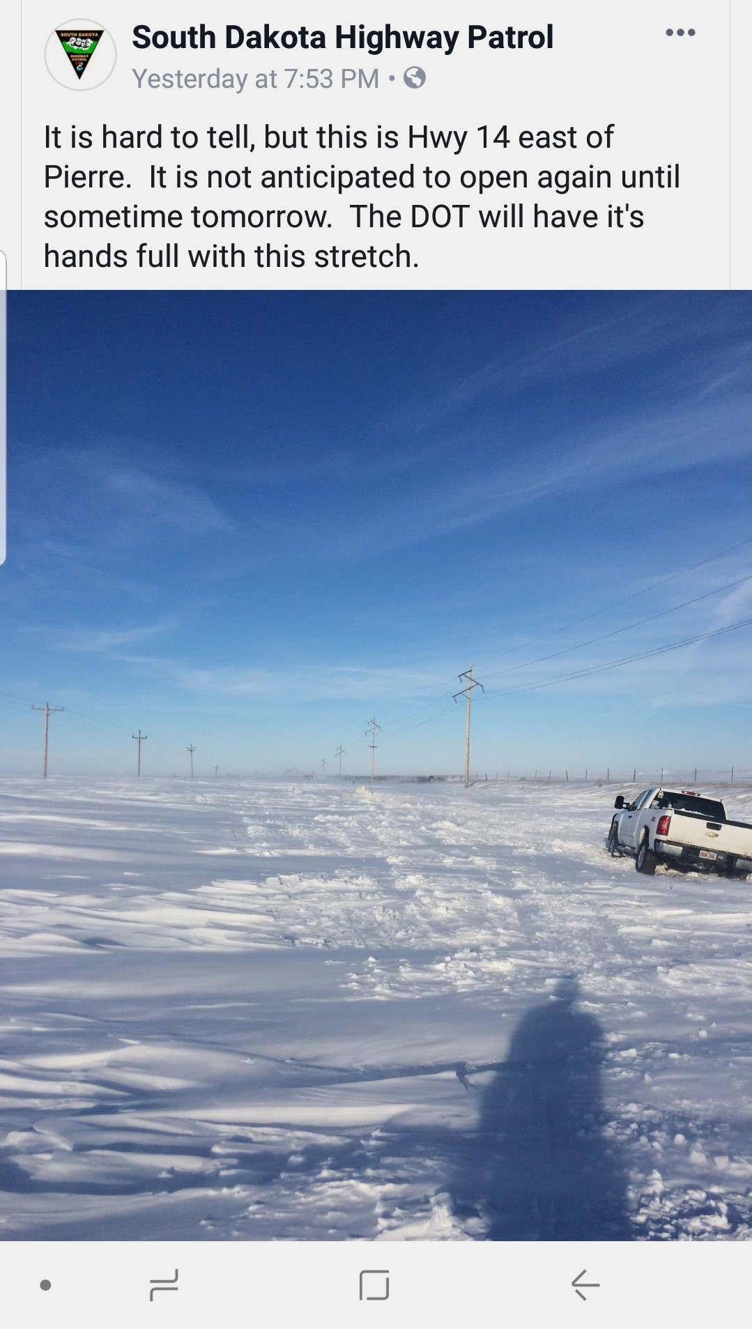 Aberdeen, SD - 110 PM March 9th (NWS Aberdeen)