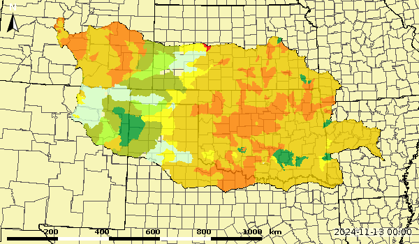 Upper Zone Soil Moisture Anomaly