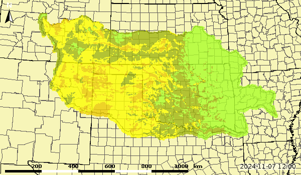 Upper Zone Soil Moisture Monthly Average