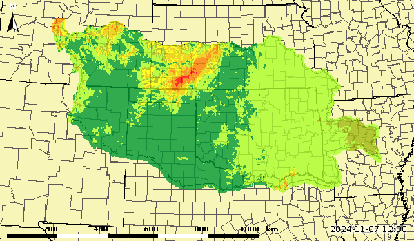 Upper Zone Soil Moisture Anomaly