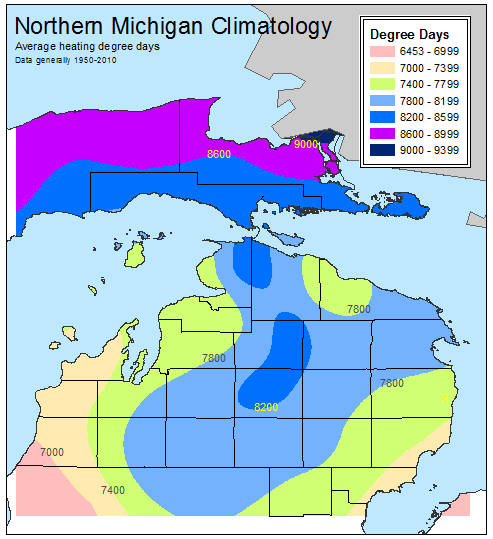 average heating degree days