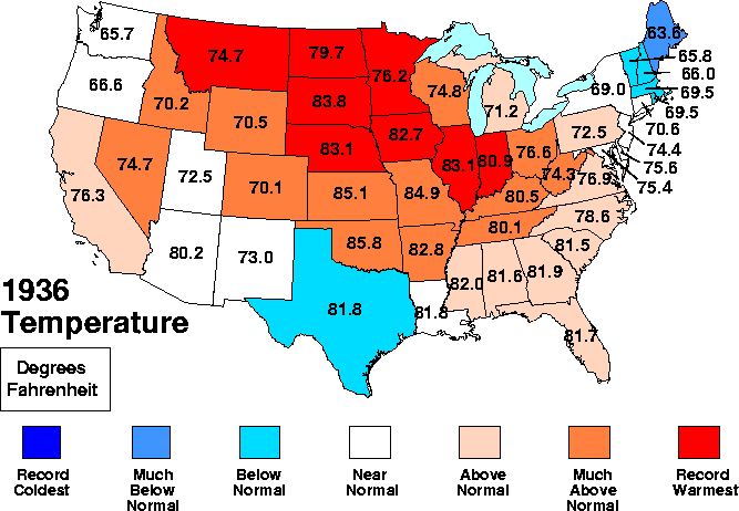 temperature map