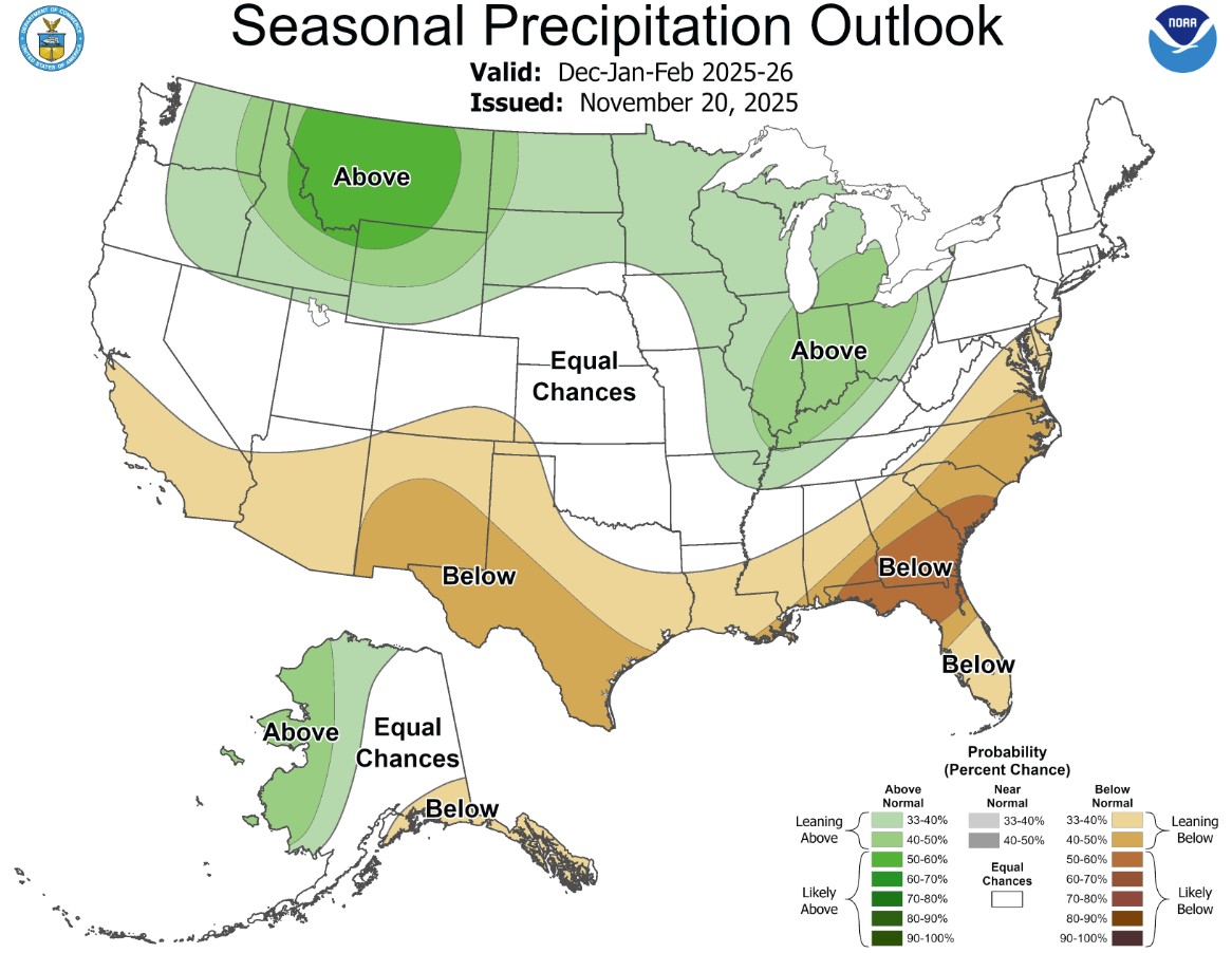 2025-26 CPC Winter U.S. Precipitation Outlook