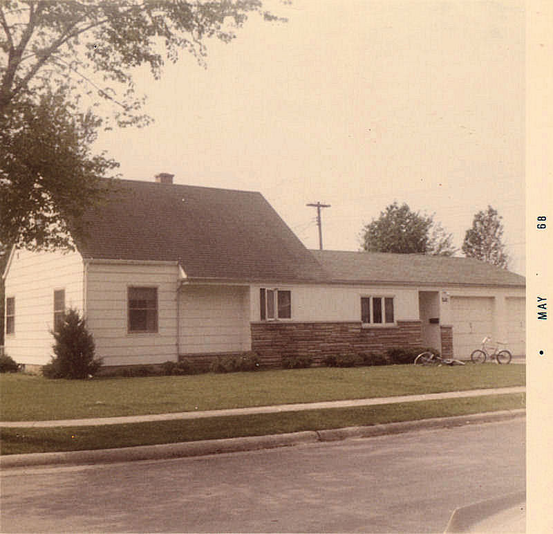 Looking south from Johnson and Charles Street at our house at 100 Charles Street. Our house was unaffected by the tornado.