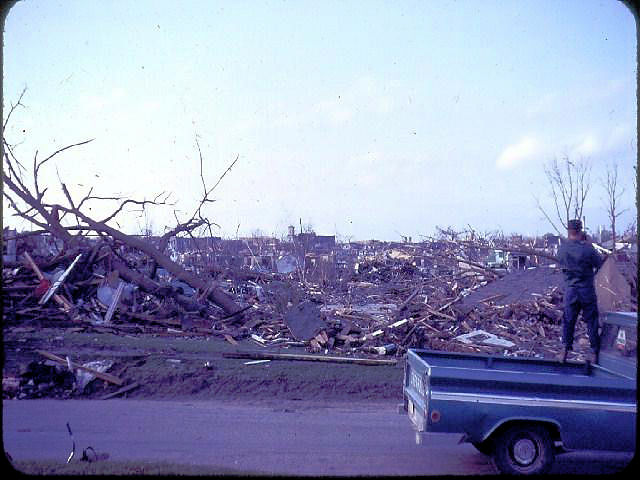 Just south of the Cedar River looking north in Charles City, IA