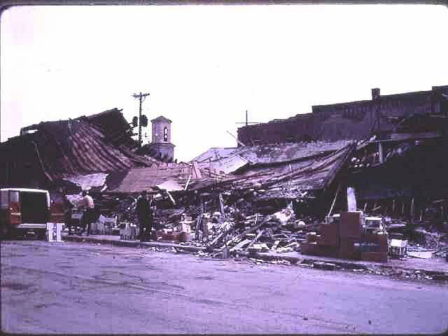 Gibson's Department Store at the southeast corner of Blunt and Main in Charles City, IA