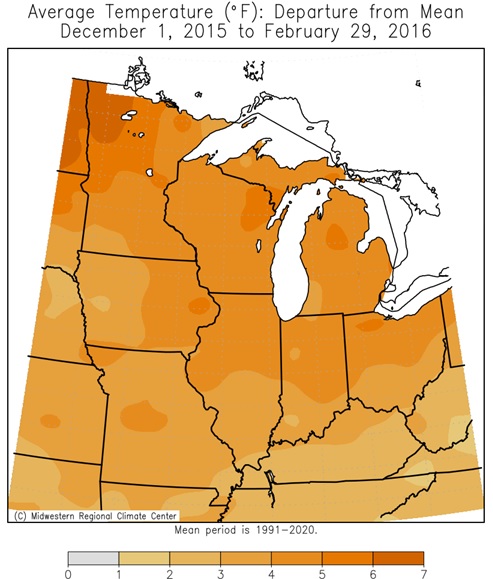 2015-16 Winter Temps Departures