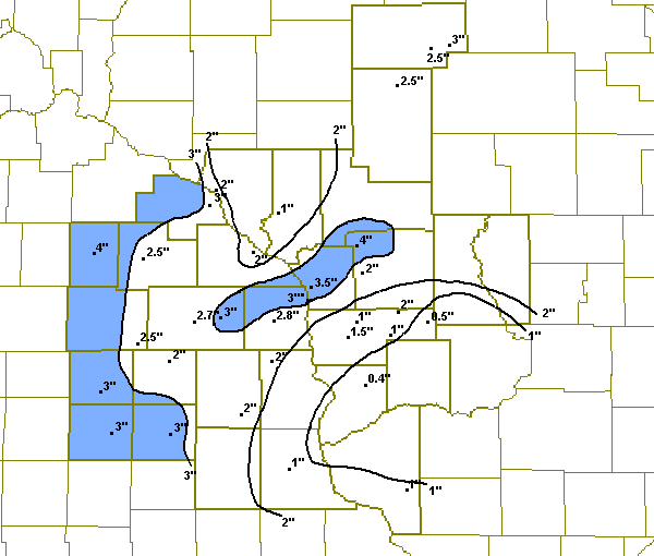 Snowfall map