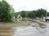 Flood waters in Bagley, WI