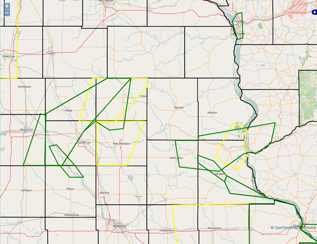 warnings map