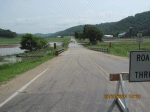 flooded county road near boaz wisconsin