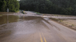 water over highway 43