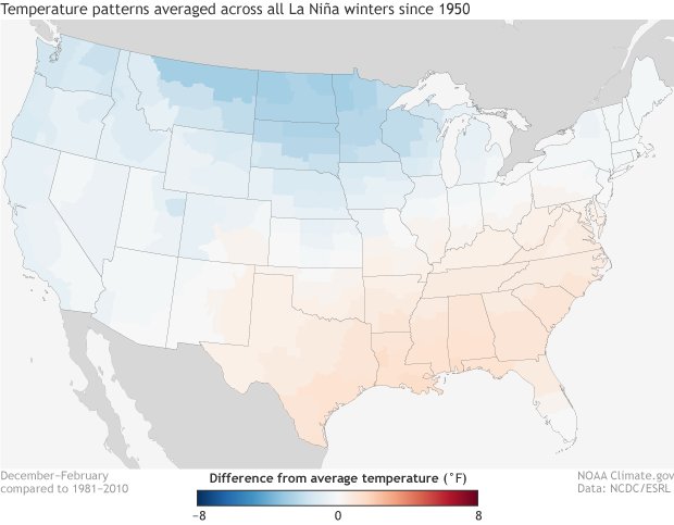 La Nina Temperature Composite