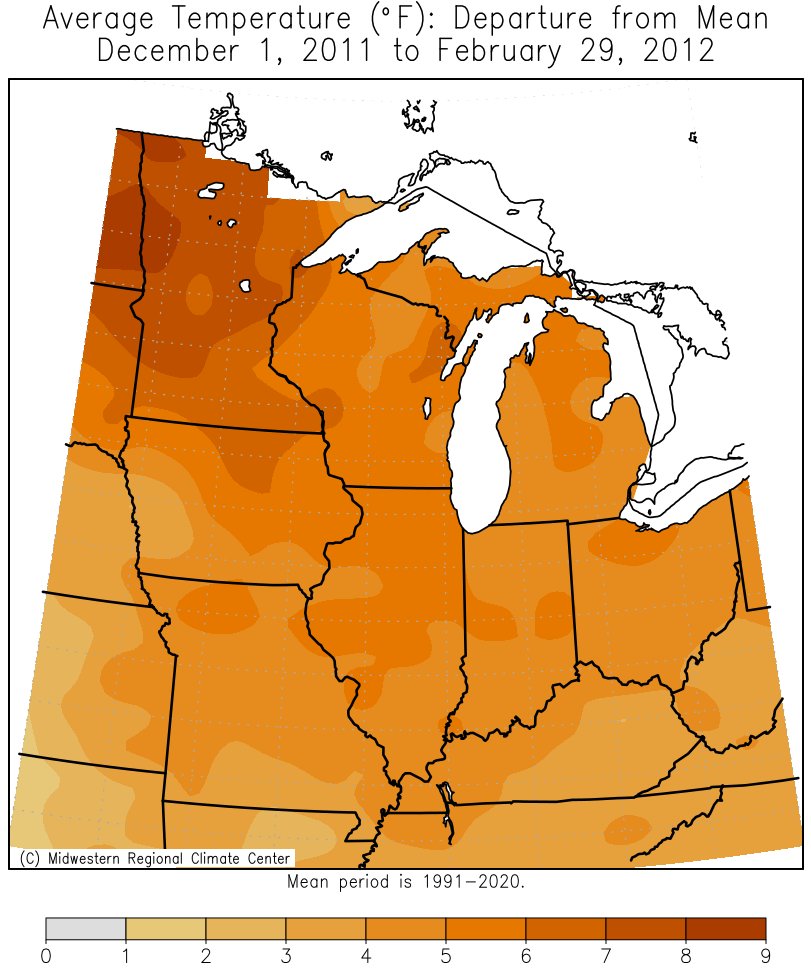 2011-12 Winter Temps Departures