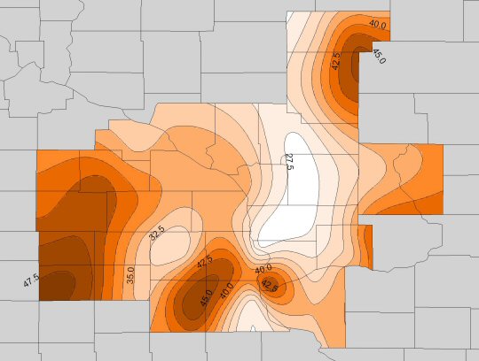 Wind Gusts for March 13 2006