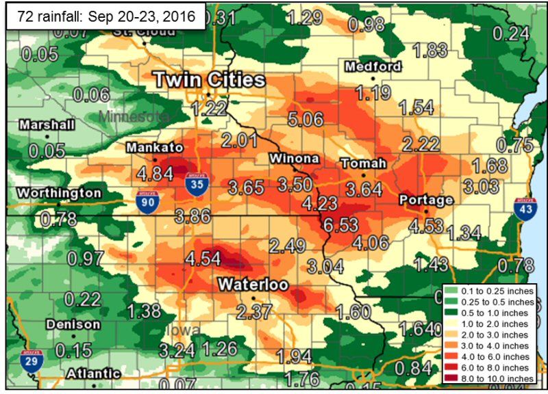 Regional Precipitation 72 hour Totals