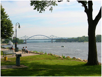 Riverside park in La Crosse