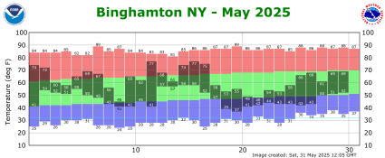 Binghamton, NY Temperature