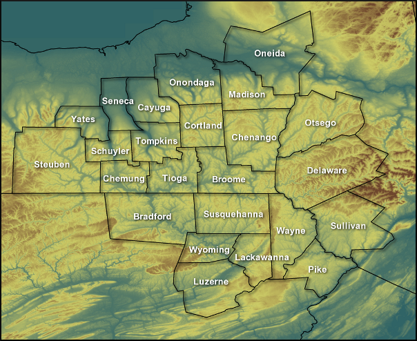 County Warning Area or CWA map