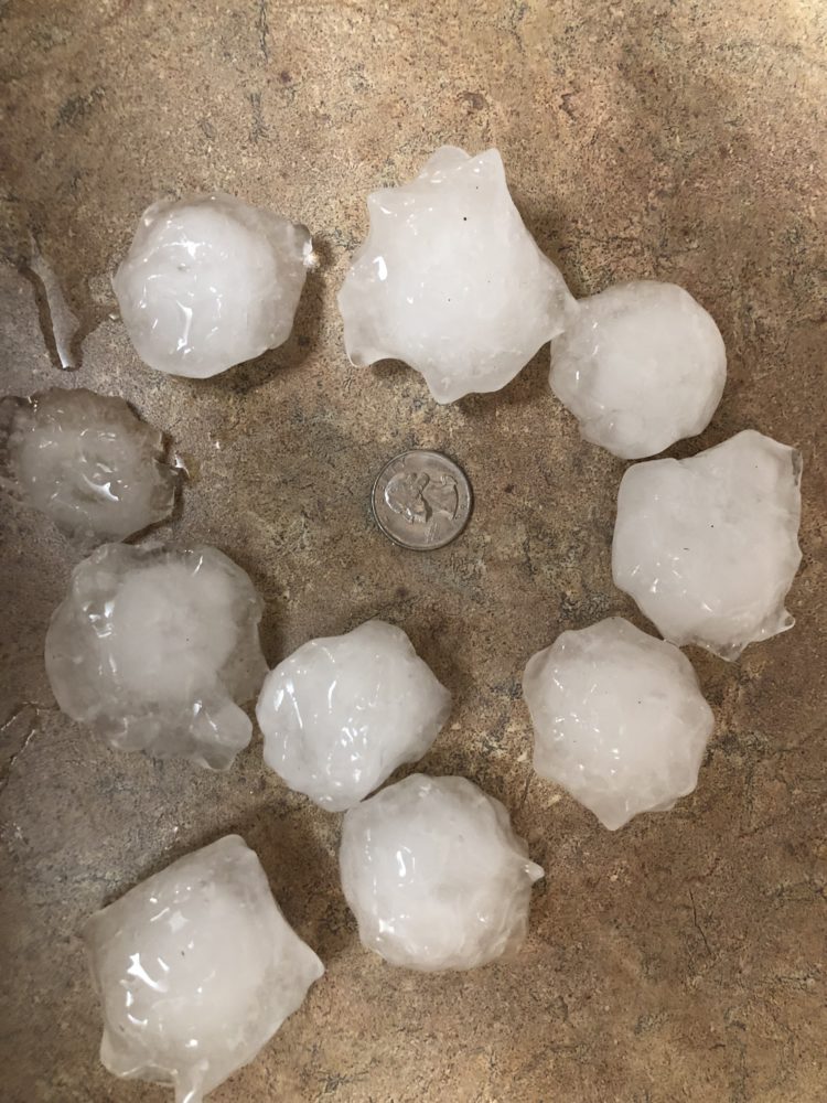 Golf Ball Hail - 1 South of Lefor