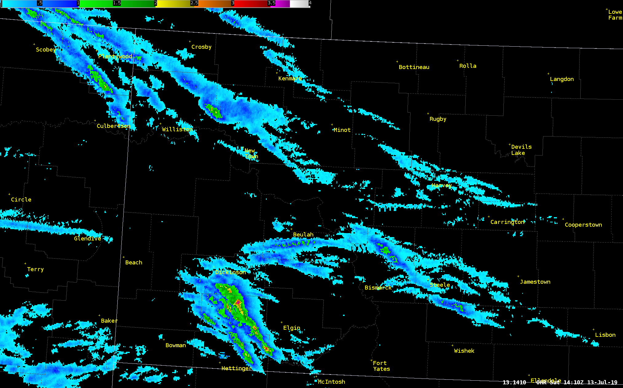 MRMS Derived Hail Swaths 