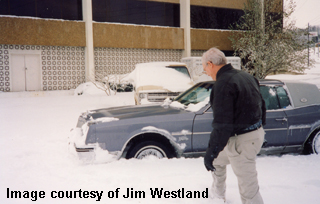 snowfall at old NWS office