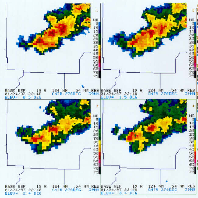 The cell continued to have a tight reflectivity gradient on its southwest flank at 2248Z.  The storm also had a concavity on that flank.