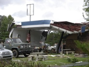 Gas Station Damage