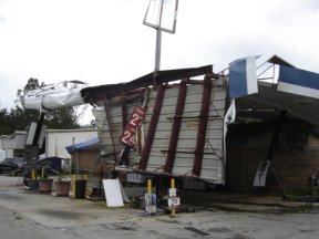 Gas Station Damage