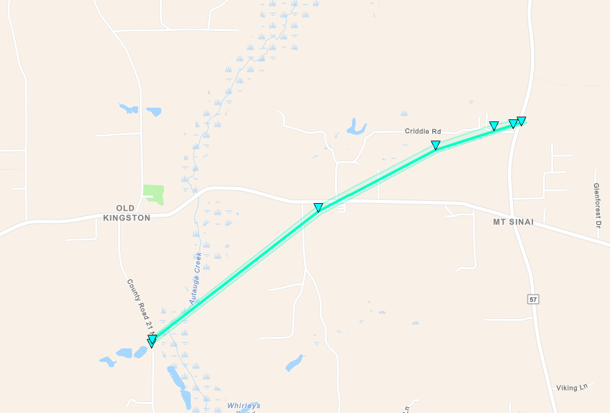 Tornado Track Map