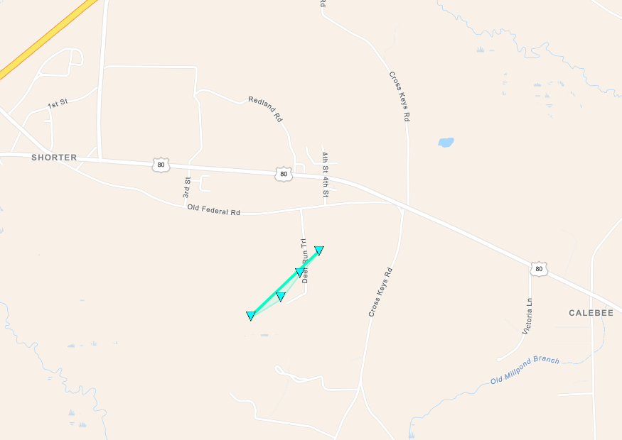 Tornado Track Map