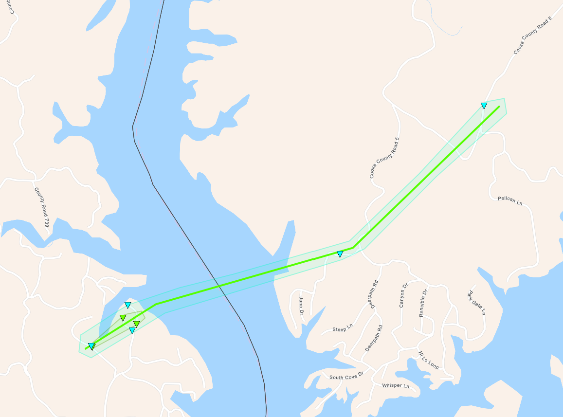 Tornado Track Map