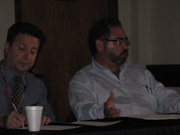 NWS Southern Region Climate Program Manager Victor Murphy with Servicio Meteorologico Nacional de Mexico Manager Michel Rosengaus, November 9th 2010 (click for larger photo)