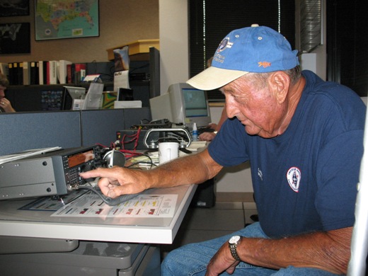 HAM operator working on WFO Brownsville's equipment