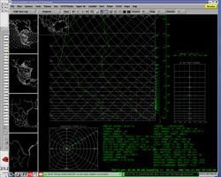 Rapid-Update Cycle model-based real-time sounding, 3 PM, near Viboras (northwest Starr County, click to enlarge)