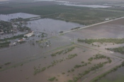 Field and rural road flooding, and some residential flooding, near FM 1847 in northeast Cameron County (click to enlarge)