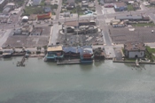 More structure and roof damage, SPI bayside between Marlin and Ling (click to enlarge)