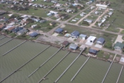 Dock and roof damage in Port Mansfield from wind and possibly tide (click to enlarge)