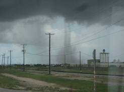 Landspout strikes between Port Isabel and Brownsville Shrimp Basin, August 12 2010