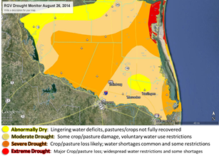 Rio Grande Valley/Deep S. Texas Drought Monitor, August 26, 2014