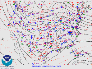 April 2, 7 PM national upper air chart at 500 millibars