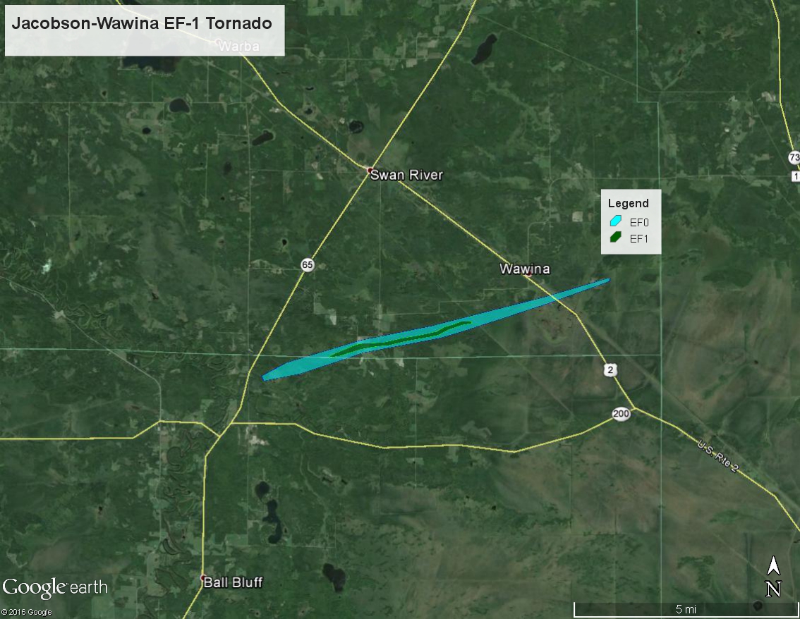 Tornado #3 Track Map