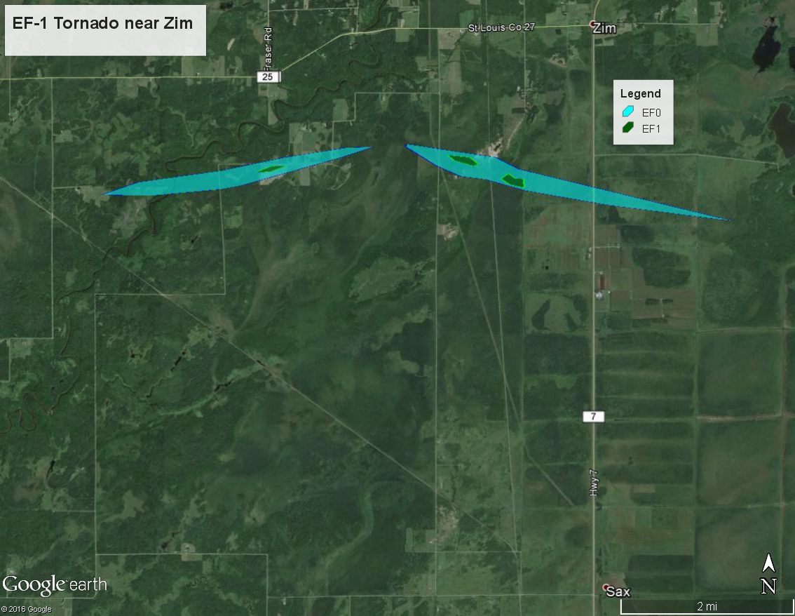 Tornado #4 Track Map