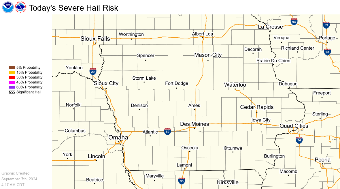 SPC Day 1 Hail Outlook