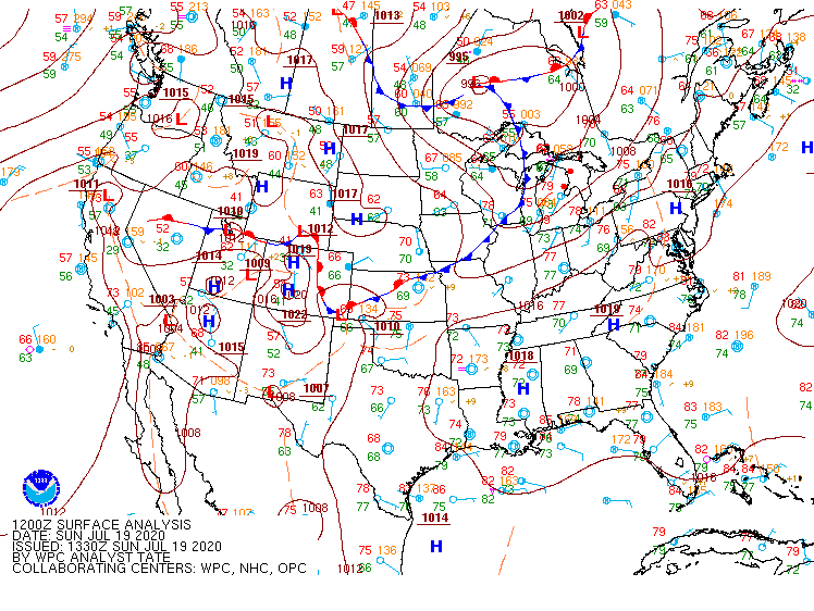 12Z Surface Map