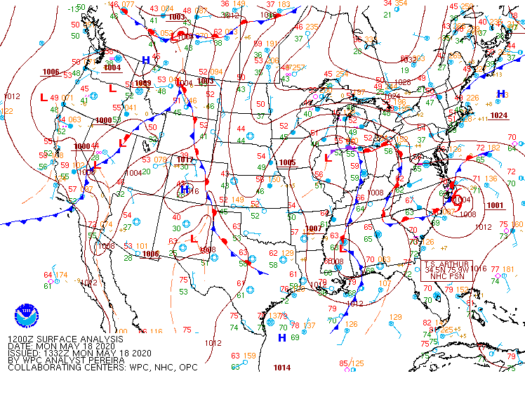 12Z Surface Map