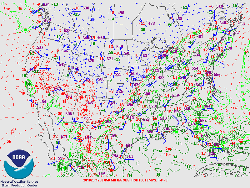 850mb Map